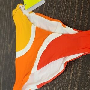 NEW ONEONE Igg bikini bottom Anthropologie color block Nwt
